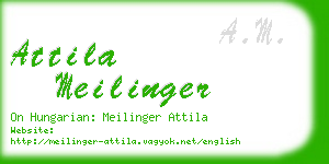 attila meilinger business card